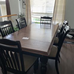 Dining Table + Hutch And Buffet