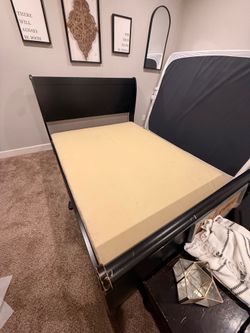 Queen Size Bed Frame and Box Spring