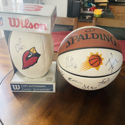 Signed Cardinals And Suns Balls 250$
