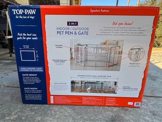 Top Paw Indoor/Outdoor Pet Pen & Gate