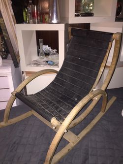 MCM child size sling rocking chair