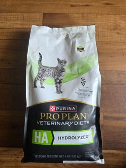 Purina Pro Plan HA cat food 4lb Bag best by 2027