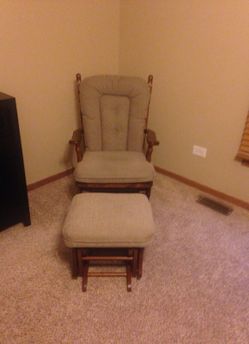 Rocking chair and stool never used