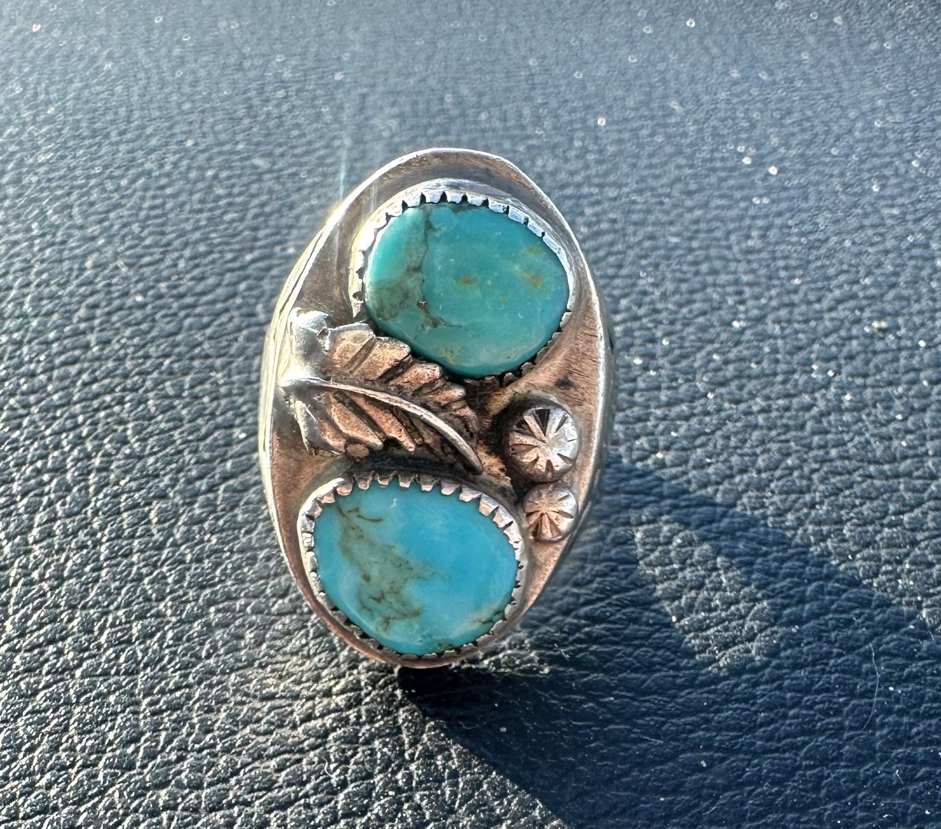 Vintage Navajo Turquoise Men’s Ring