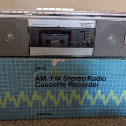 JCPENNEY AM/FM Stereo Cassette Recorder 