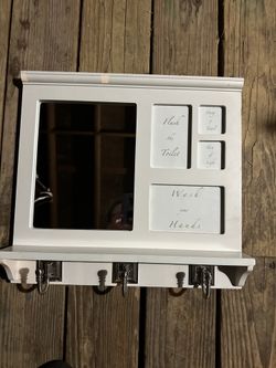 Bathroom?  Flush The Toilet, Hang A Towel, Turn Off Light,wash Your Hands 