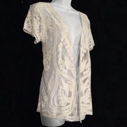 New Cream Lace Cardigan Top
