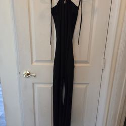 Romper, Black backless, Size Small,Like New