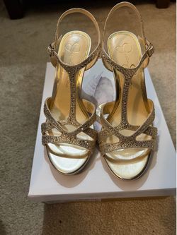 Jessica Simpson Jenzin Sandal 8.5 Champagne Color