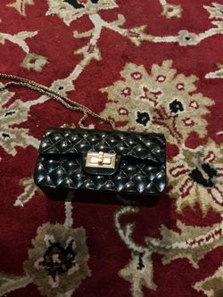 Black chain purse
