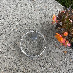 Silver Towel Holder