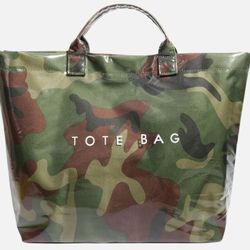 Green Camo Tote PVC Tote Bag *NEW*