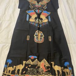 Imported Egyptian Sheath Dresses And Beaded Necklace 
