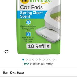 Purina Tidy Cats Breeze Litter System Cat Pad Refills 10ct. Pack Tidy Cats Cat Litter Pads - 10 ct. Pouch