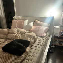 White Malm Bed Frame