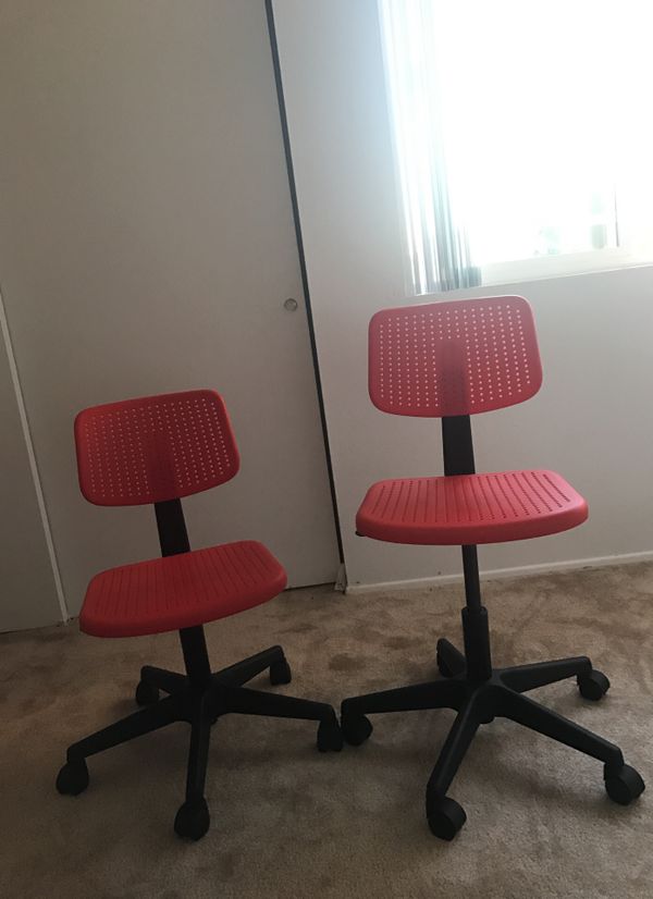 One Ikea Red Desk Chair For In Bellevue Wa Offerup