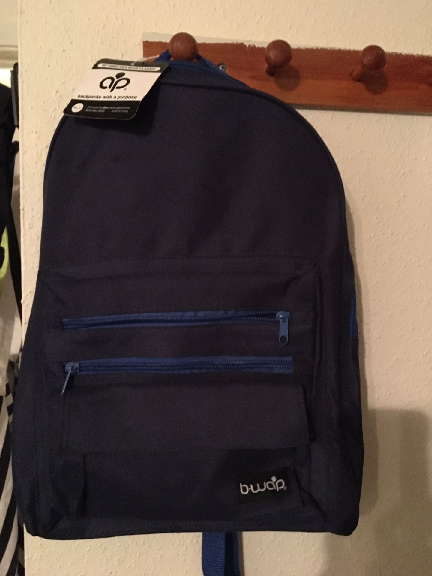 New backpack blue