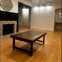 Pottery Barn Griffin Reclaimed Wood Coffee Table 