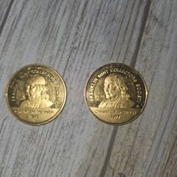 24k Gold Plated Sterling Silver Coins