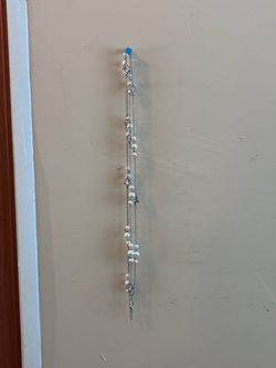 Silver Chain Necklace with Pearl Beads