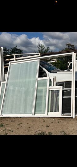 Double glass sliding door
