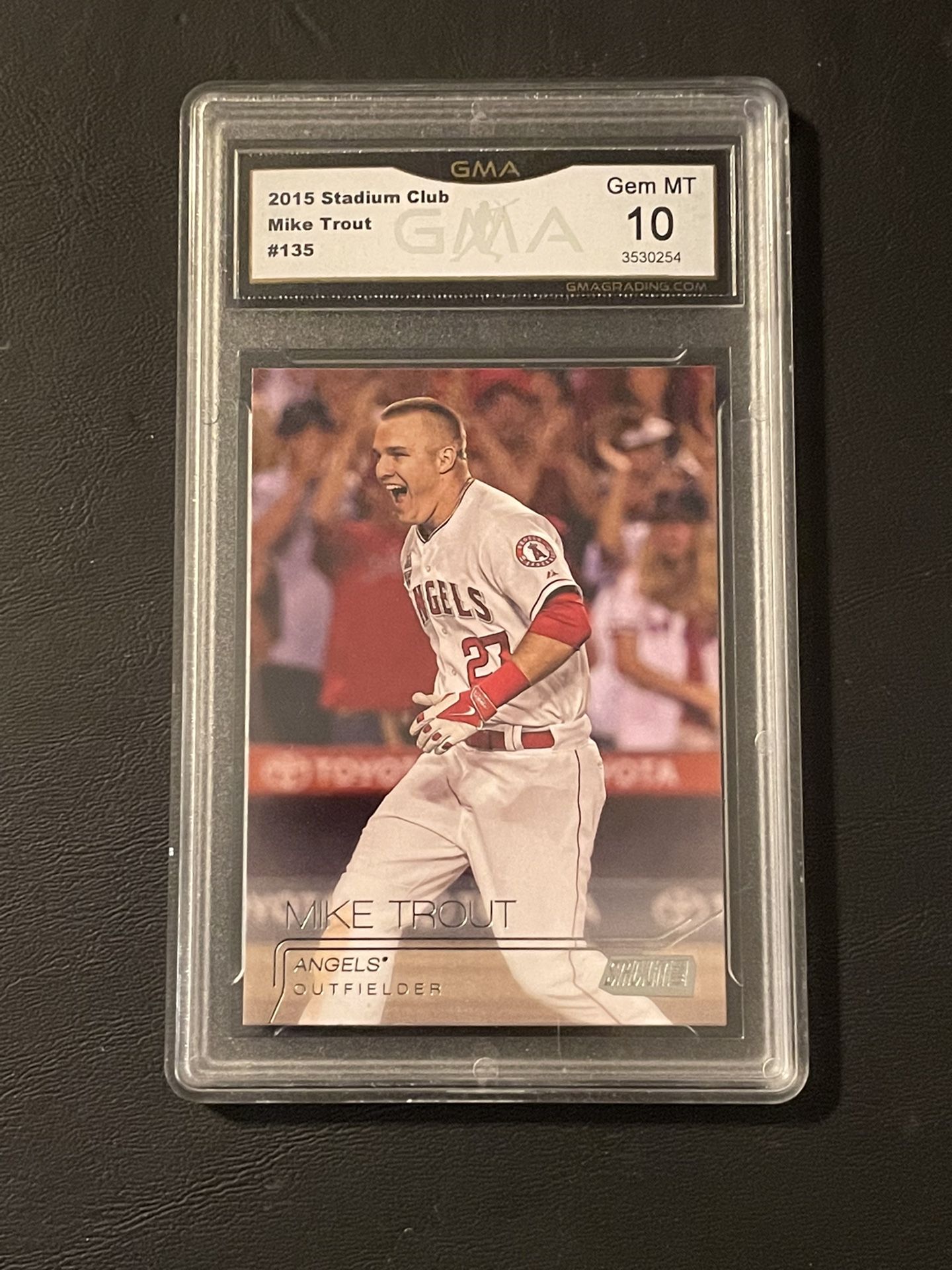 Angels Mike Trout Graded 10 Baseball Card