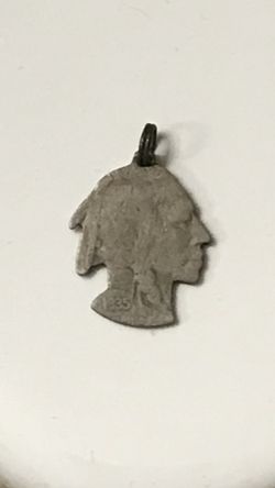 Cut Coin Jewelry 1935 Indian Head Nickel Pendant