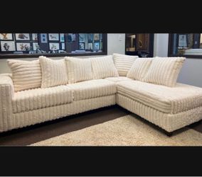 NEW IVORY SECTIONAL, INCLUDING FREE DELIVERY