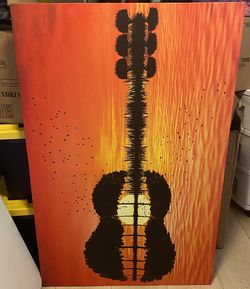 Modern music abstract canvas decor