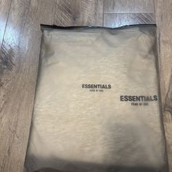 Essentials Light Oatmeal Hoodie Never Worn Size M