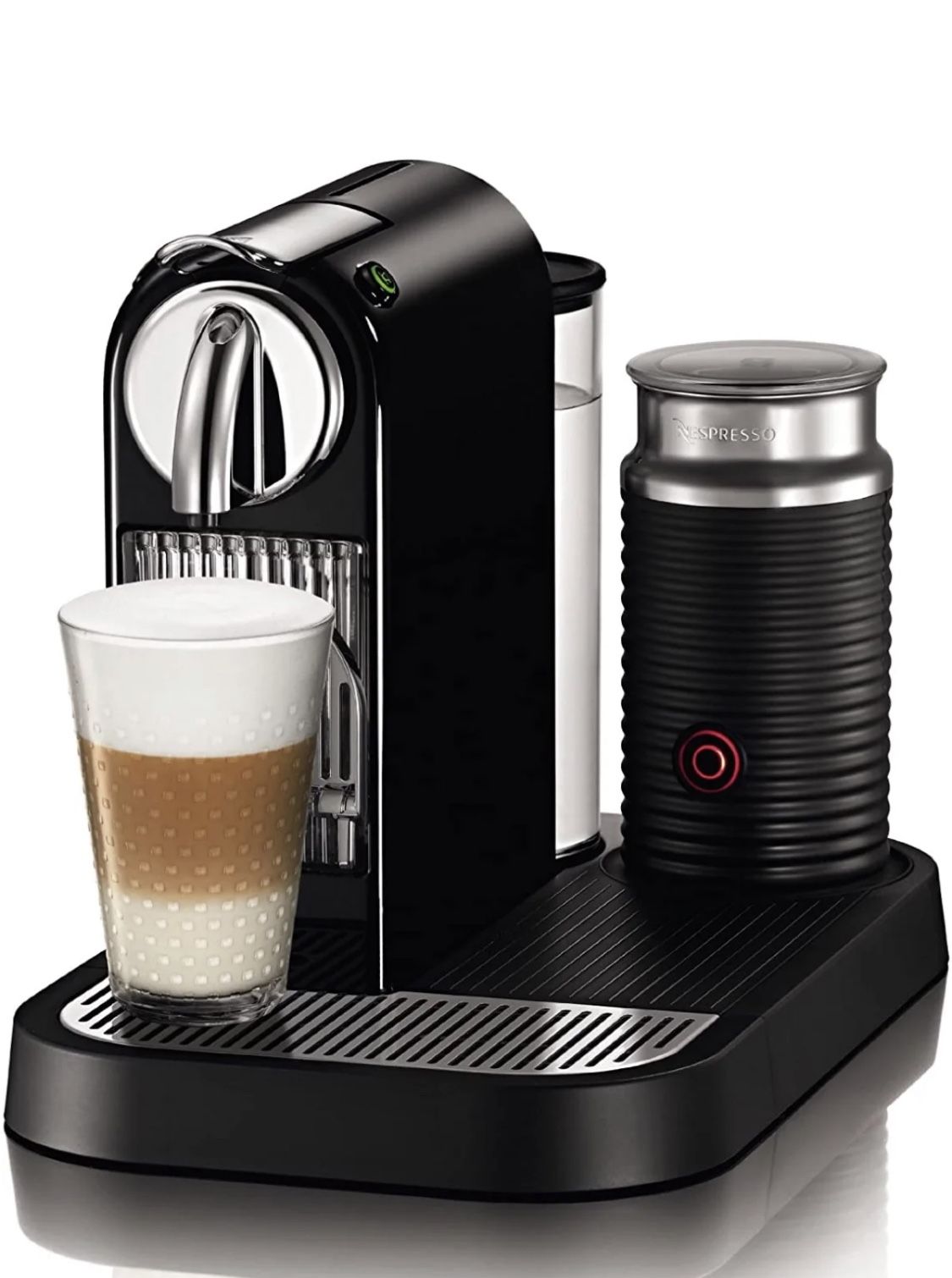 Nespresso D121-US4-BK-NE1 Citiz Espresso Maker with Aeroccino Milk Frother, Black