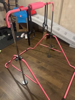 Kids Gymnastics Kip Bar Pink Adjustable
