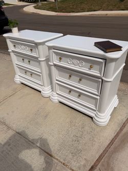 White nightstands