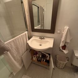 Bathroom Sink + Base Cabinet. 