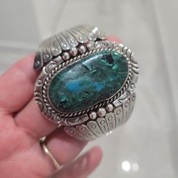 Chrysicolla Cuff bracelet