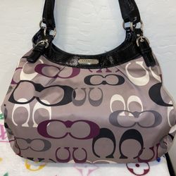 COACH SOHO SIGNATURE LOGO HOBO -REDUCED