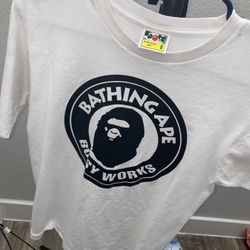 Bape By A Bathing Ape White Tee