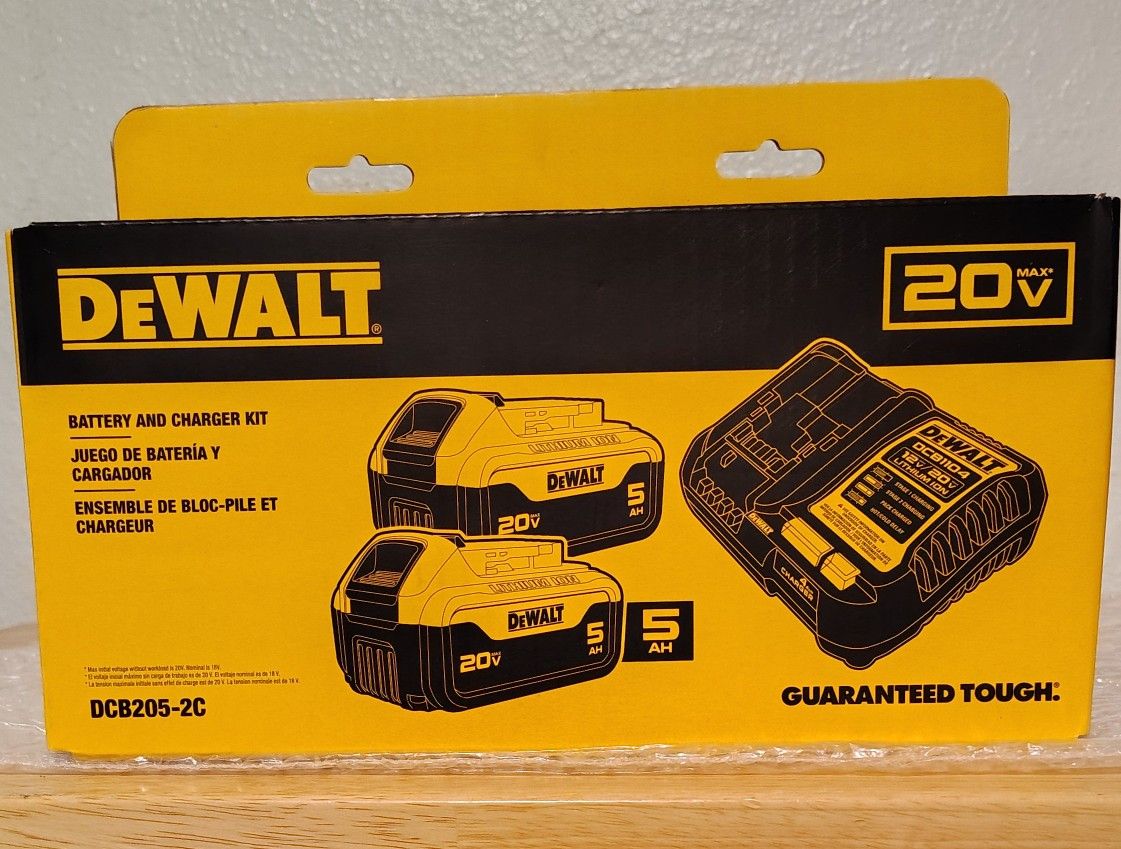 Dewalt 20 Volt Battery And Charger Kit....$120...Firm On Price...Brand New.... Pickup Only...