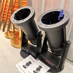 Professional Confetti Blower, 2 Pcs, 1500W LED Light