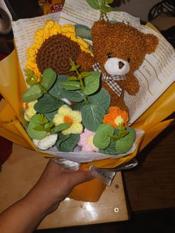 Valentines Crochet Bouquet