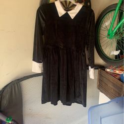 Velvet Wednesday Addams Dress!! Women’s Small
