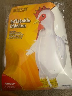 Adult Inflatable Chicken Halloween Costume