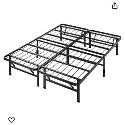 ZINUS SmartBase Tool-Free Assembly Mattress Foundation, 14 Inch Metal Platform Bed Frame, No Box Spring Needed, Sturdy Steel, Underbed Storage, Queen 