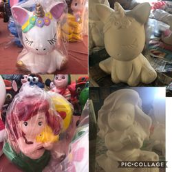 CERAMIC PIGGY BANKS $6.00