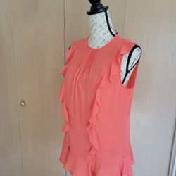 Banana Republic Ruffled Sleeveless Top
 - Size Small 