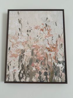 Set of 2 Floral Wall Art Paintings
