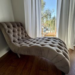 Taupe Chaise lounge 