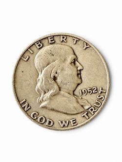 1952-D Franklin Half Dollar 90% Silver US Coin Delaware Mint Circulated