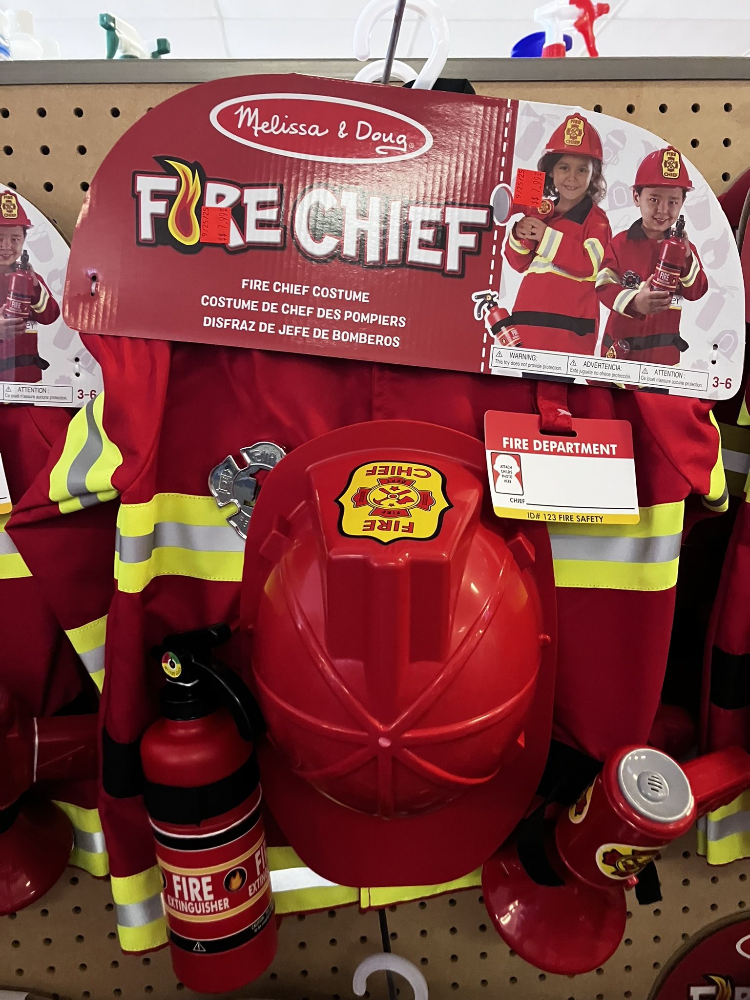 Melissa And Doug Fire Chief Role-Play Costume For Children