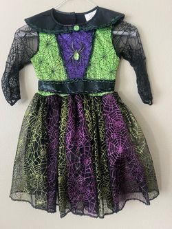 Girls Halloween Witch Costume Sparkly Dress